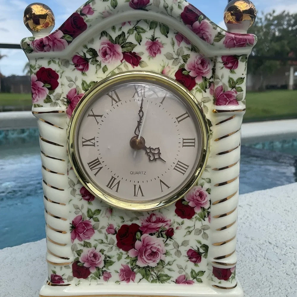 Vintage Porcelain Mantel mainstayClock